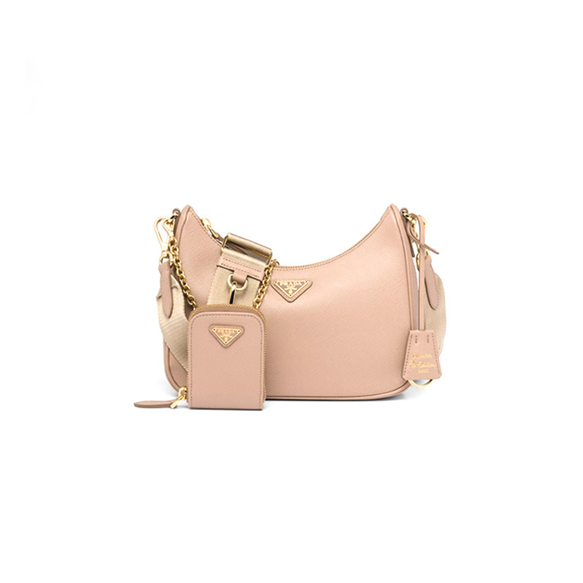 Pra*a re-edition 2005 saffiano leather bag 1bh204 (22*18*6cm)